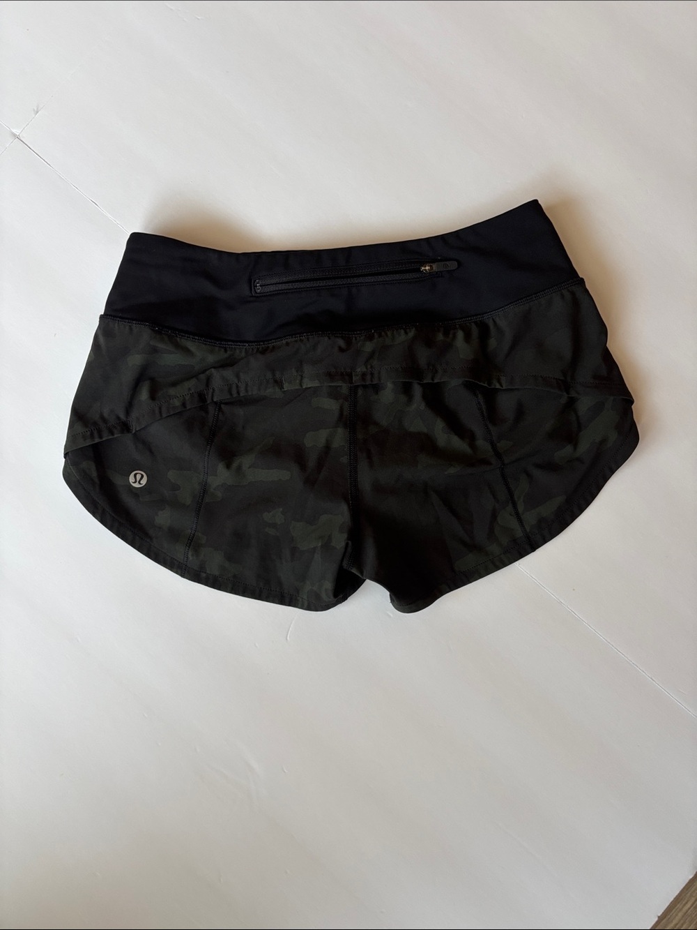 lululemon athletica Camo Performance Shorts - Black & Olive - Picture 3 of 4